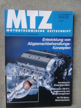 Motortechnische Zeitschrift 12/1997 Mercedes Benz 4-Zylinder Dieselmotor OM611,V6 TDI Motor 4-Ventiltechnik,