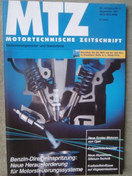 Motortechnische Zeitschrift 9/1997 neue Opel Ecotec-Motoren mit Direkteinspritzung,der Stirlingmotor