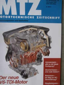 Motortechnische Zeitschrift 7+8/1997 neue Audi V6-TDI Motor,4-Zylinder Turbomotor für den A3,