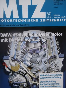 Motortechnische Zeitschrift 6/1999 BMW 8-Zylinder Dieselmotor mit Direkteinspritzung,