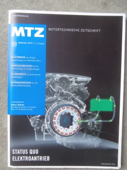 Motortechnische Zeitschrift 9/2010 Status Quo Elektroantrieb,Mercedes Benz Motor M276 3.5l V6,