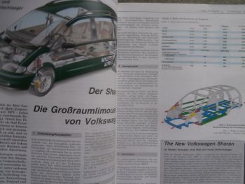 Automobiltechnische Zeitschrift 7+8/1995 VW Sharan, Citroen Xantia,100 Jahre Omnibustechnik+-verkehr,