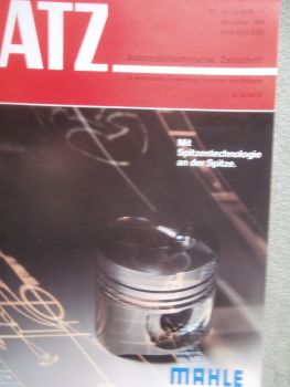 Automobil Technische Zeitschrift 11/1988 VW Passat Typ 35i, Audi V8,Porsche 911 Carrera C4 Teil1