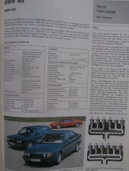 Automobil Technische Zeitschrift 4/1989 BMW M5 E34,Mercedes Benz Diesel 1989,