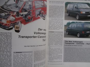 Automobiltechnische Zeitschrift 10/1990 VW Transporter T4,BMW 850i E31 Integral Hinterachse,