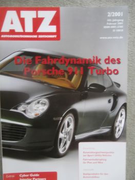 Automobil Technische Zeitschrift 2/2001 die Fahrdynamik des Porsche 911 turbo (996),