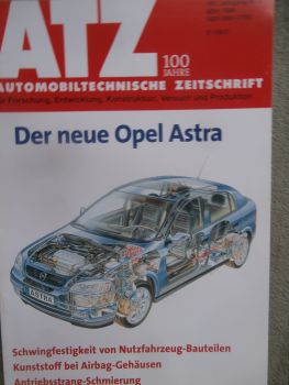 Automobil Technische Zeitschrift 3/1998 neue Opel Astra H,Alfa Romeo 156