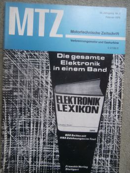 Motortechnische Zeitschrift 2/1975 Grandi Motori Trieste Dieselmotor A550,Volvo-Penta Schiff Dieselmotoren,Hedemora Dieselmotor Typ D 55