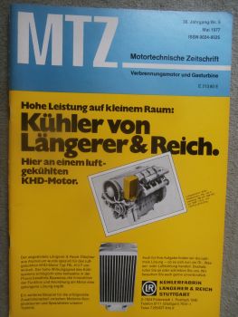 Motortechnische Zeitschrift 5/1977 Fiat liefert Dieselmotoren an Ford,Mercedes Benz Weltrekord Dieselmotor,