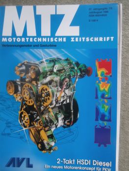 Motortechnische Zeitschrift 7+8/1996 BMW Alpina B12 5.7 E31 elektrisch beheizbarer Katalysator,