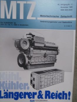 Motortechnische Zeitschrift 11/1985 Volvo Penta 2003 Turbo-Dieselmotor,