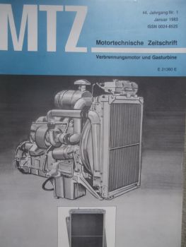 Motortechnische Zeitschrift 1/1983 PA-Motoren von Semt Pielstick,Opel Rekord E Basismotor,