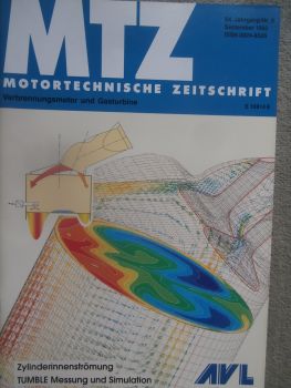 Motortechnische Zeitschrift 9/1993 neue Mercedes Benz 4-Ventil Dieselmotoren,Opel 4-Ventiler 1.6l,