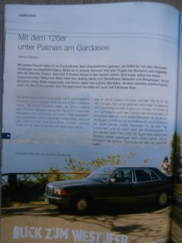 Mercedes Benz Ponton Kurier 1/2016 W201 Begründer eine rneuen Klasse,W126 am Gardasee