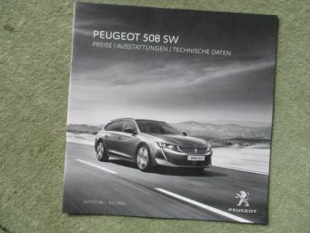 Peugeot 508SW 180EAT8 225EAT8 +BlueHdi 130 +EAT8 160EAT8 +180EAT8 +Hybrid 225e-EAT8 Juli 2020