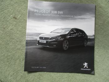 Peugeot 308SW PureTech 110 130 +EAT8 +BlueHDi 100 130 +EAT8 Preisliste 7.Juli 2020