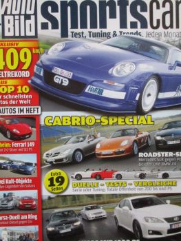 Auto Bild sportscars 6/2008 Audi R8 V12 TDI, Lorinser SL Nardo3 vs. TechArt GT Street,BMW M3 Cabrio E93 DKG Drivelogic