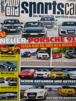Auto Bild sportscars 1/2012 911 vs. M3 und GT-R und R8,Lambo Super Trofeo Stradale,SST Ibiza Cupra vs. Abt AS1 vs. Rieger Polo