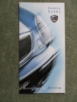 Lancia Lybra Bose Sound System Flyer Katalog