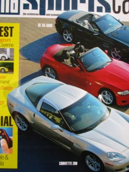 Auto Bild sportscars 5/2006 Corvette Z06 v. Z3 M Roaster E85 vs. SL55 AMG,CDT Lancer Evo IX,