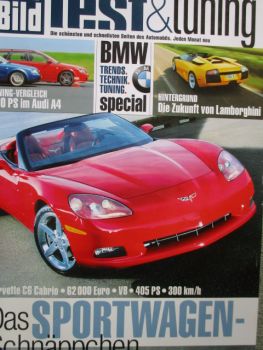 Auto Bild test & Tuning 9/2004 Corvette C6 Cabrio,BMW M1 E26,AC Schnitzer V8 Topster,Domröse Opel Speedster Diesel,
