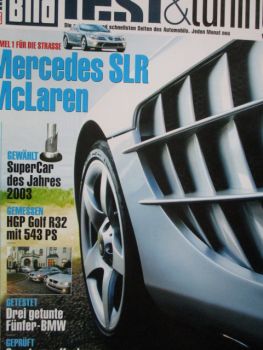 Auto Bild test & tuning 1/2004 Mercedes Benz SLR McLaren,HGP Golf R32,TVR T350c-S,Alfa Romeo GT 2.0JTD,Dodge Viper SRT-10