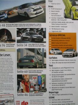 Auto Bild tuning 1/2009 A-Workx Cooper S und AC Schnitzer und Spicy,Vectra A Turbo 4x4