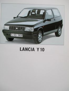 Lancia Y10 fire 1.1 i.e. +LX +selection i.e. +GT i.e. Prospekt Juli 1992