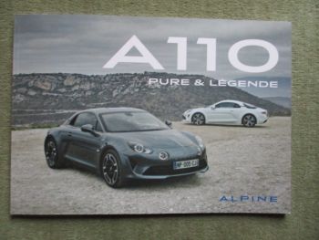 Alpine A110 Pure & Légende Prospekt März 2019 +Preise