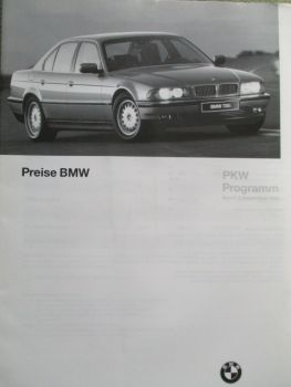 BMW 316i-M3 E36 +touring,E36/5 compact, coupé cabrio, Z3 roadster, E39, 7er E38, 8er E31,Erdgasfahrzeuge 9/1996