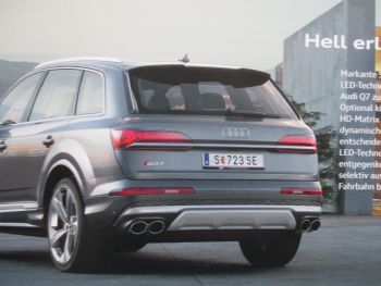Audi Q7 (Typ 4M) +s line +SQ7 TDI Prospekt Oktober 2019