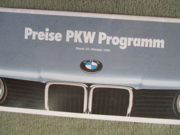 BMW 316i-325iX E30,Cabrio +touring,E34+M5,E32,E24 Dezember 1988
