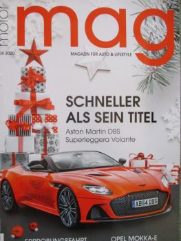 motor mag 4/2020 Aston Martin DBS Superleggera Volante, Opel Mokka-E,Audi etron GT,