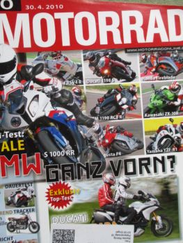 Motorrad 10/2010 Yamaha FZ8 und Fazer8,Ducati Multistrada 1200S,Ducati 796,Husqvarna SMS630,