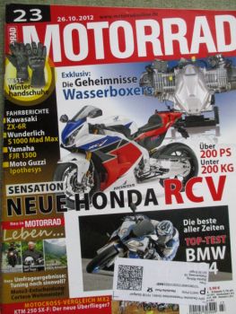 Motorrad 23/2012 Kawasaki ZX-6R,BMW HP4,Yamaha FJR1300,Ipothesys Aria V12,Lazareth-Yamaha TMax Hyper,