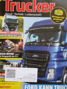 Trucker 8/2019 Iveco Stralis NP 460,Ford Cargo 4028,Peterbilt 377,
