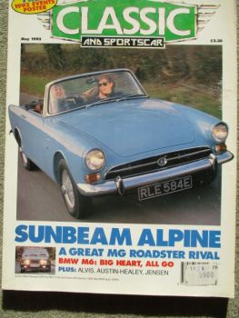 Classic & Sports Car 5/1993 BMW M635CSi E24 Test,Sunbeam Alpine,Bristol 406,Ogle Mini,Alfa Romeo 2600 Spider,