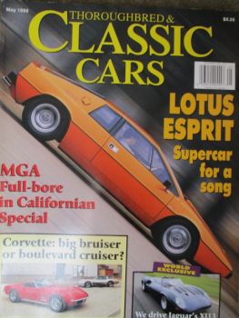 Thoroughbred & Classic Cars 5/1986 Jaguar XJ13,Lotus Esprit,MGA,Lancia Gamma
