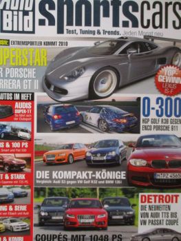 Auto Bild sportscars 2/2008 HGP Golf R36 vs. Enco Porsche 997,S3 vs. Golf5 R32 vs. 135i E88,CK 500 vs. S5 und 335i Coupé E93