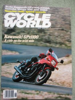 Cycle World June 1983 Kawasaki GPz 1100,Yamaha IT490K,Yamaha XV500 Virago,Kawasaki KX500,