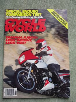 Cycle World June 1984 Yamaha FJ600,Harley-Davidson FXRDG,Comparison Test KTM 250MXC vs. Kawasaki KDX250