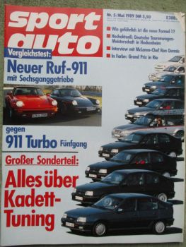 sport auto 5/1989 Ruf Porsche 911 vs. 911 turbo,Chevrolet Corvette ZR1,Alfa Romeo SZ,Celica Turbo 4WD vs. 90 quattro 20V Coupé