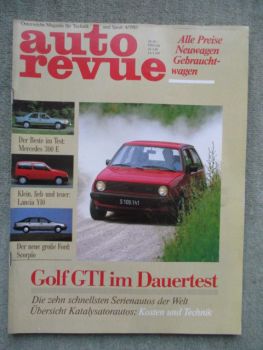 auto revue 4/1985 Mercedes Benz 300E W124,Lancia Y10,Ford Scoprio,Mitsubishi Colt Turbo,Alfa 33 Giardinetta 4x4,Toyoa Hi-Lux