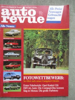 auto revue 10/1984 Seat Ibiza, Audi 90,200 turbo-quttro,Alfa 90,Renault 5,Mazda 929 Coupé,Mitsubishi Galant Royal,