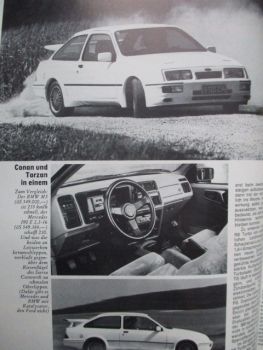 auto revue 10/1986 Lamborghini Countach, Porsche 928 S4, Toyota MR2,Opel Omega A, Ford Escort Turbo vs. Sierra RS Cosworth