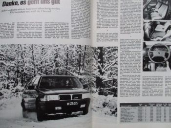 auto revue 1/1986 Mazda RX-7,Fiat Croma, Suzuki SJ413,Renault 25 turbo,Cadillac DeVille,Dauertest Lancia Thema Turbo