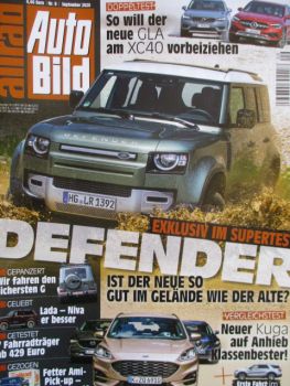 Auto Bild allrad 9/2020 Ford Bronco,iX3,Brabus Invicto VR6 Plus,SX4 S-cross 1.4 Allgrip, GLA220d vs. XC40 D4,Defender