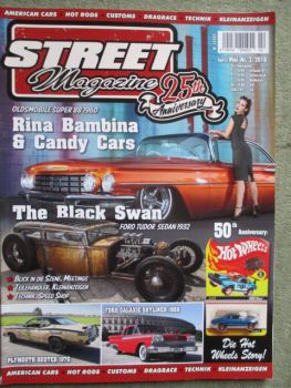 Street magazine 2/2018 Ford Galaxie Skyliner 1959,Plymouth Duster 1970,63er Chevy C10 Suburban,32er Ford Tudor Sedan