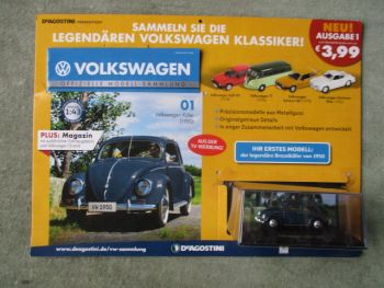 DeAgostini VW Käfer Modellauto +Heft Nr.1 NEU