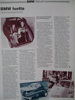BMW Club Journal 1/1995 Techno Classica,Johnny Cecotto im BMW 318is E36,